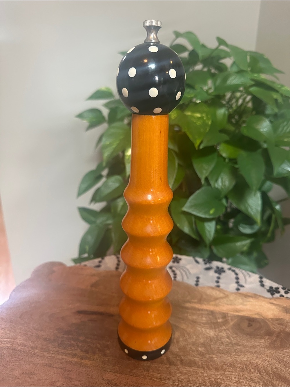 Robert Wilhelm Peppermill Polka Dot Decorative Handpainted and numbered Rare